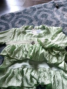 Cute mint green layered top