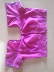 Ambroider saree with blouse.