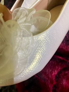 Cute White Flower Girl Shoes