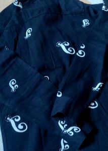 Black Cotton Shirt