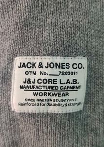 JACK &amp; JONES - Grey Zip-Up Knit Jacket