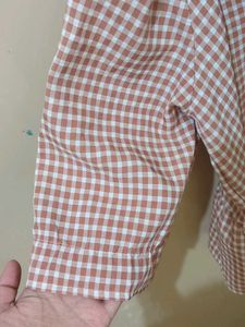 Cute Gingham Peplum Top