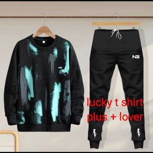Men's Black Tracksuit Set