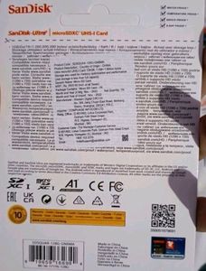 New 128 Gb Sandisk Memeory Card  Fix Rate