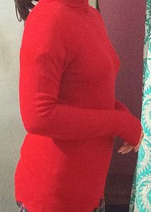 Red Turtleneck Sweater