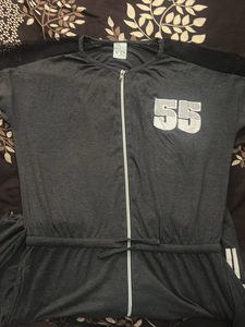 Gray Jumpsuit with &#39;55&#39;