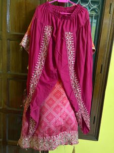 Orange Embroidered Kaftan