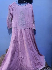 “Umbrella Kurta with Thread Embroidery | Palazzo &amp;