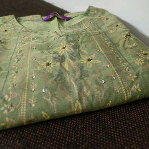 Libas Lime Green Kurti