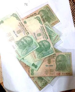 Five Rs Old Denomination Note Pack Of 11