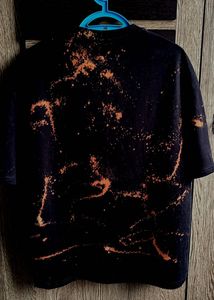 Unisex Oversized Black Acid Wash T-shirt