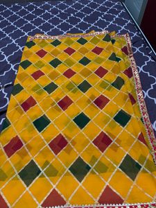 beautiful yellow saree