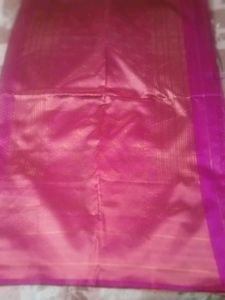Elegant Pink Kanjivarom Silk Saree