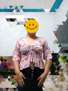 Drawstring Crop Top