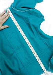Teal Embroidered Kurti