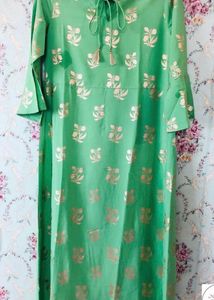 Crepe Kurta With Foil Print