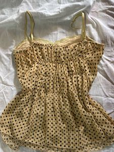 Y2k Butter Yellow Top