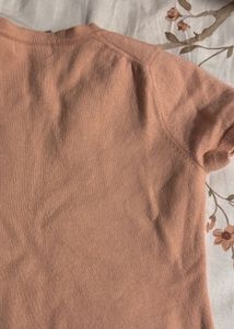 Peach Short Sleeve Top