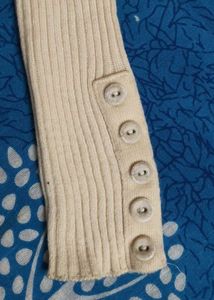 Cream Turtleneck Sweater