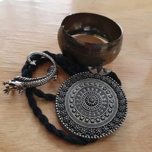 Black Metal Jewellery Combo