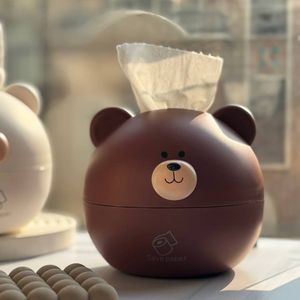 Nordic Bear Tissue Roll Box - Brown