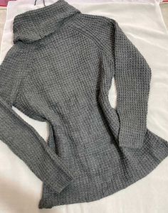 B2G2 🎁 Pinterest Stylish Grey Knit Sweater E