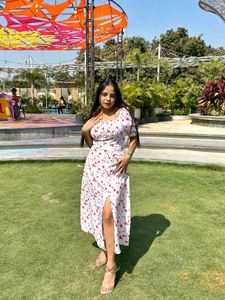 Floral Slit Dress