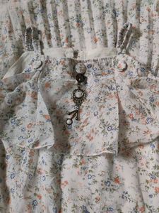 Floral Print Pleated Sundress