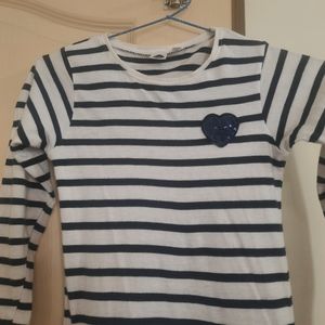 Smart Navy Blue Full Sleeves Dress for Kids from D