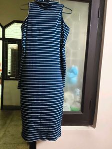 New Striped Bodycon Dress for women in S size