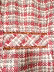 Tweed Knee Length Coat Pinky