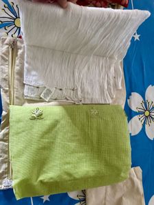 Net Saree And Dupatta