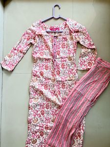 Floral Print Kurta with Pants