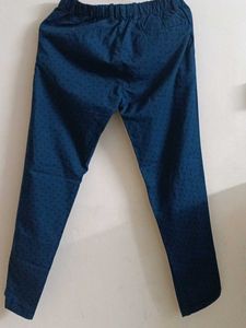 Blue Patterned Boys Pants