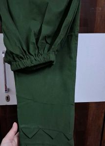 Pakistani mehandi stone work suit