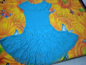 Handmade crochet frock dress
