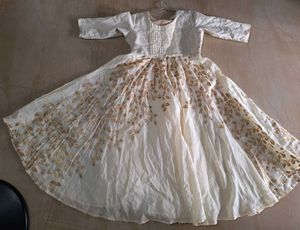 Cream Color Anarkali Kurta