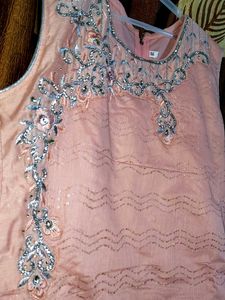 Elegant Pink Layered Dress