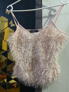 Shein fur top