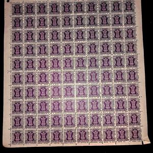 Sheet Of 100 Indian & 50 NepalStamps