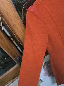 Orange Long Sleeve Dress