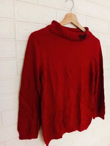 Red Turtleneck Sweater