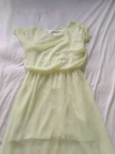 Pale Yellow Chiffon Dress