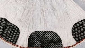 Ethnic White Chaniya with Embroidery