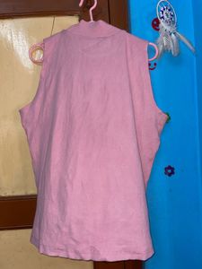 Pink Sleeveless Top