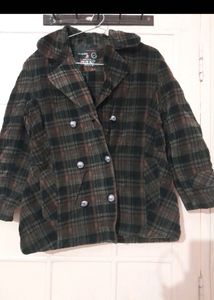 Velvet Checked Coat