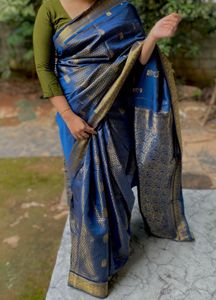 Elegant Blue Saree