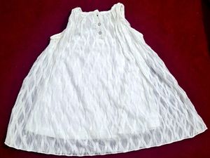 Girls Party Wear Dress White