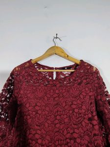 Maroon Lace Tops (Women&#39;s)