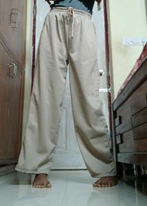 Beige Casual Pants